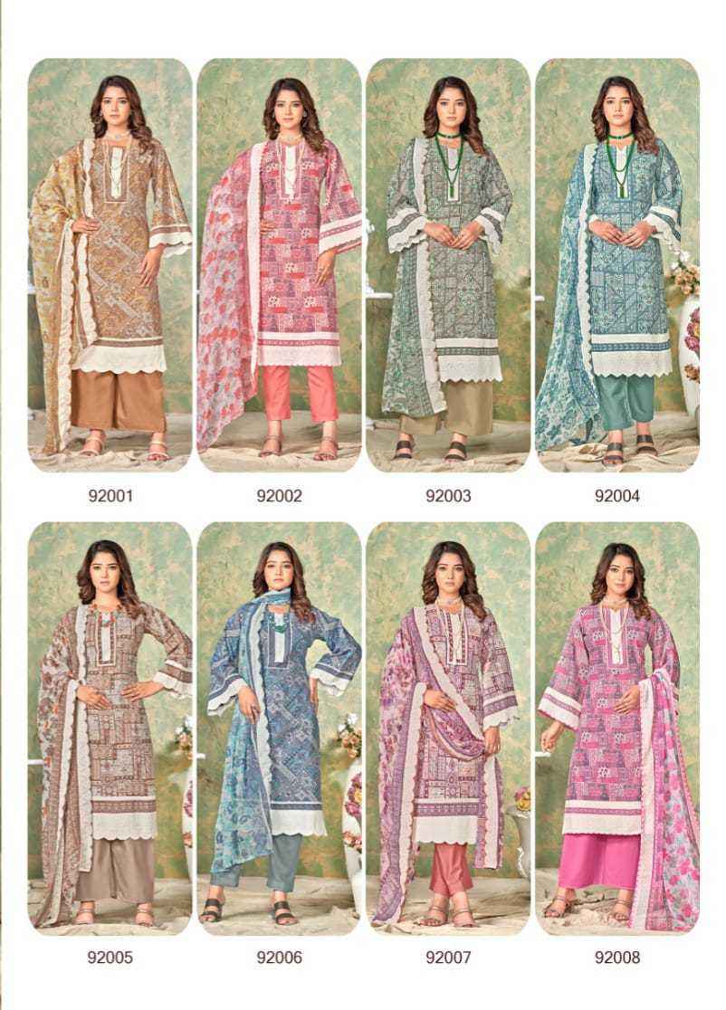 Skt Rihaana Cotton Dress Material 8 pcs Catalogue