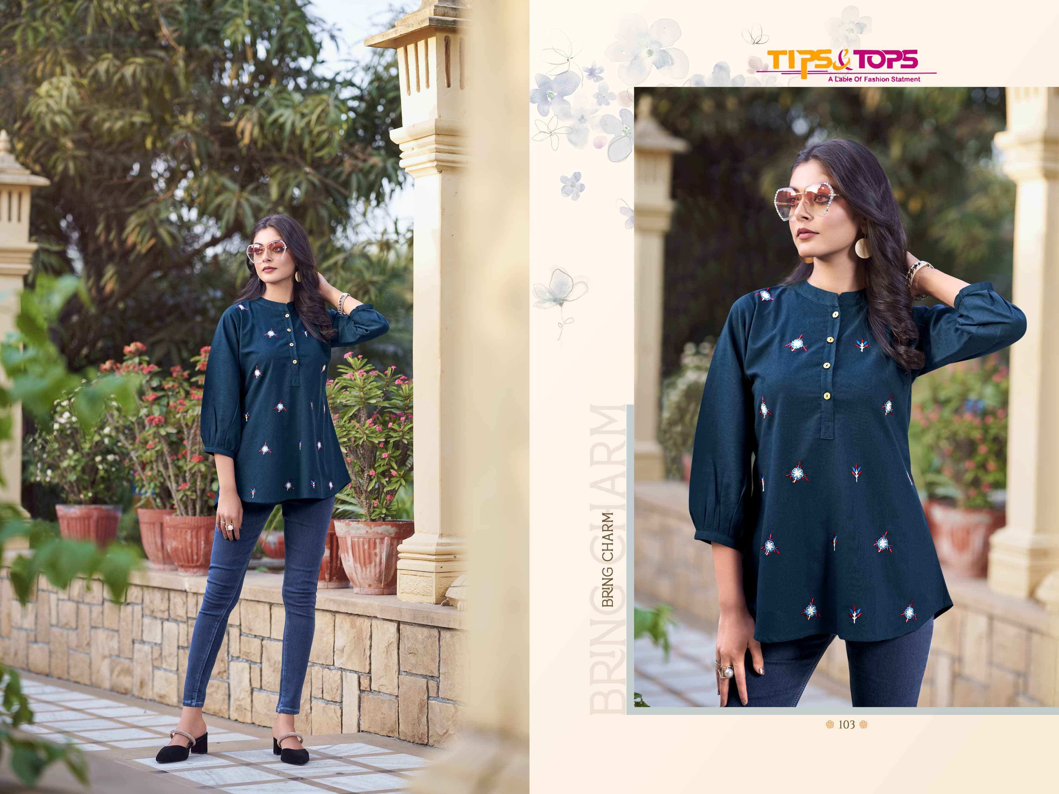 Tips & Tops Lifestyle Fancy Short Tops  (6 Pc Catalog)