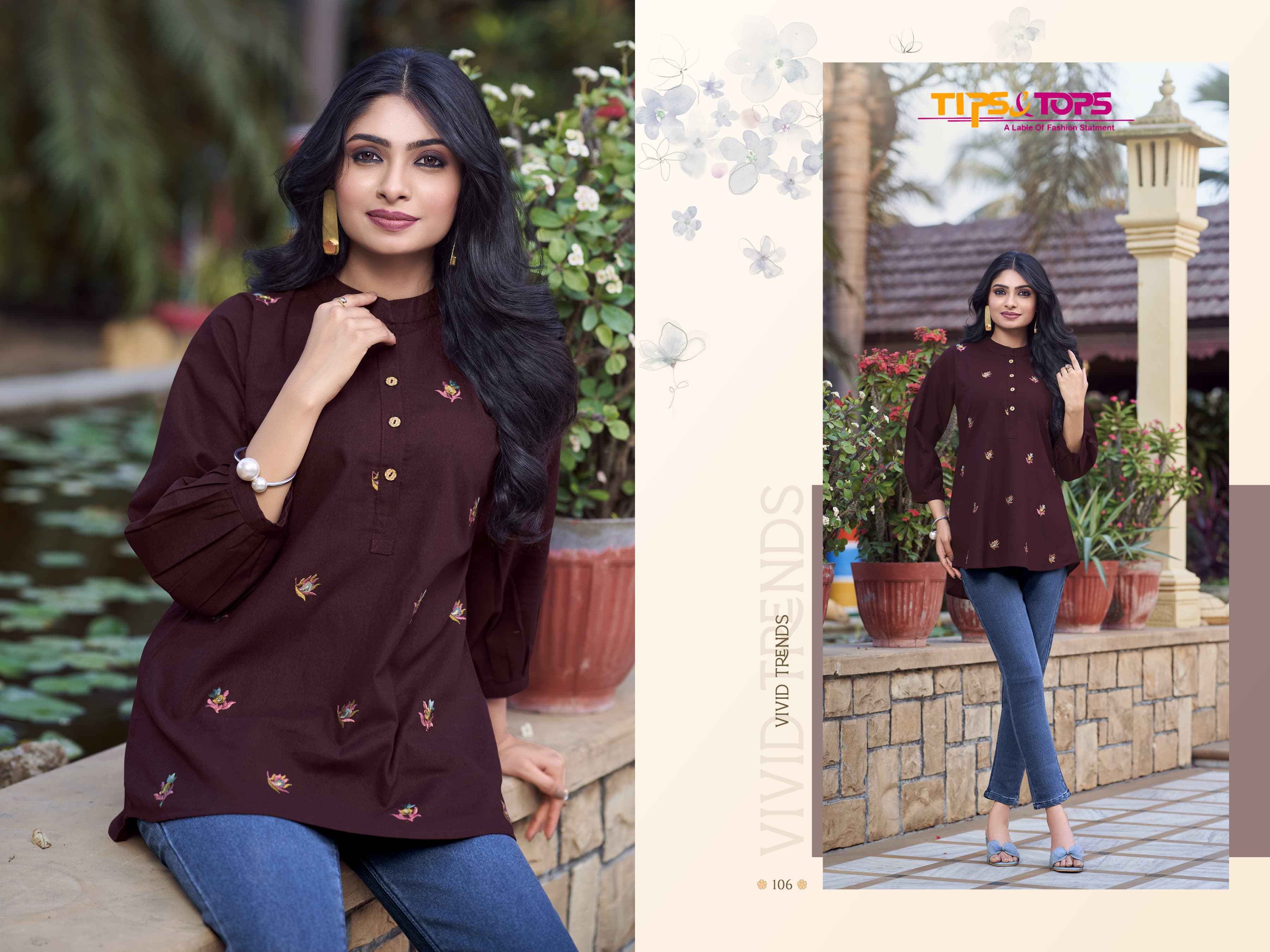 Tips & Tops Lifestyle Fancy Short Tops  (6 Pc Catalog)