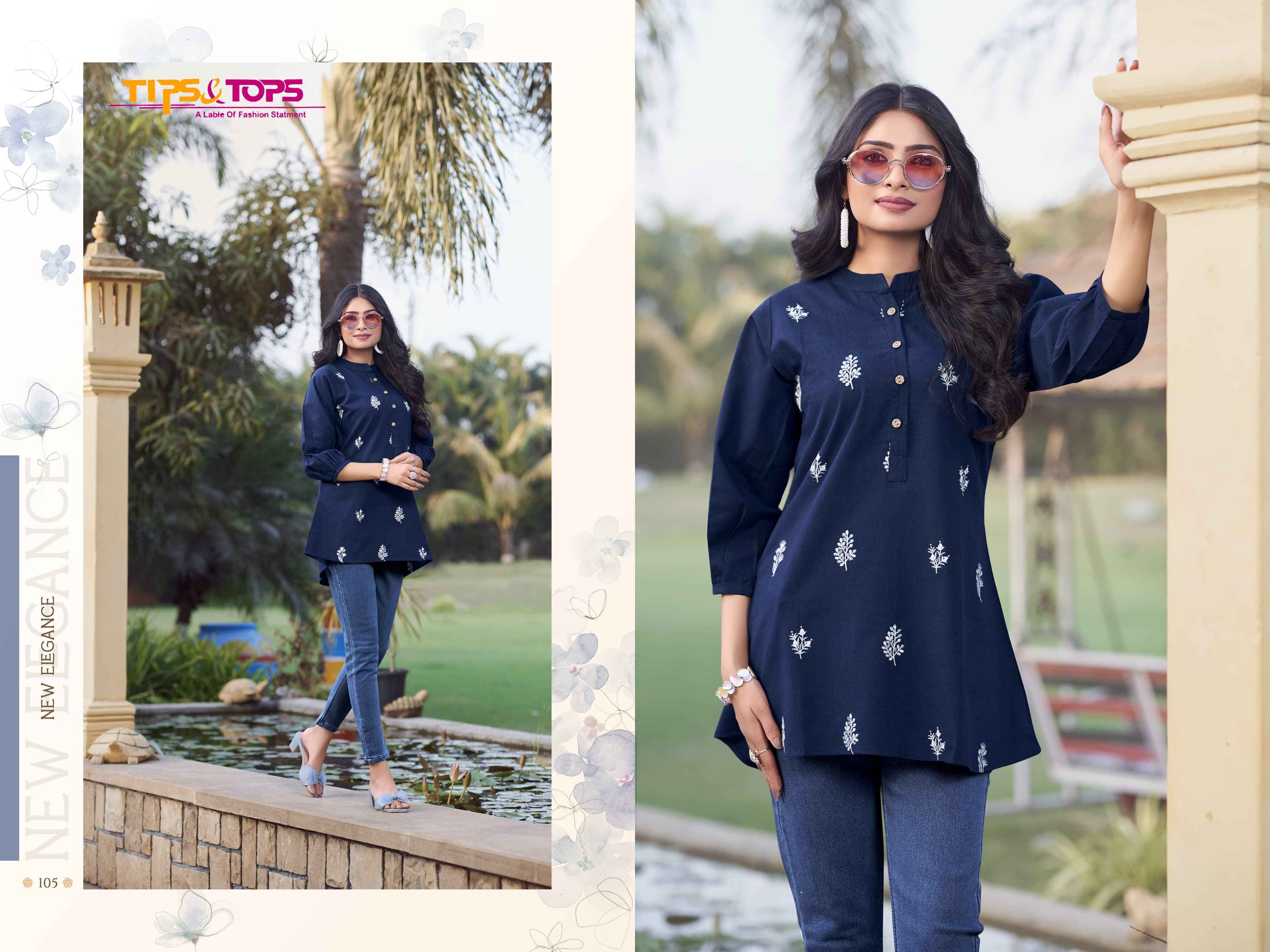 Tips & Tops Lifestyle Fancy Short Tops  (6 Pc Catalog)
