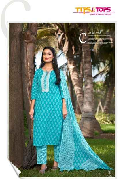 Tips & Tops Summer Fashion Vol 5 Cotton Kurti Combo 6 pcs Catalogue