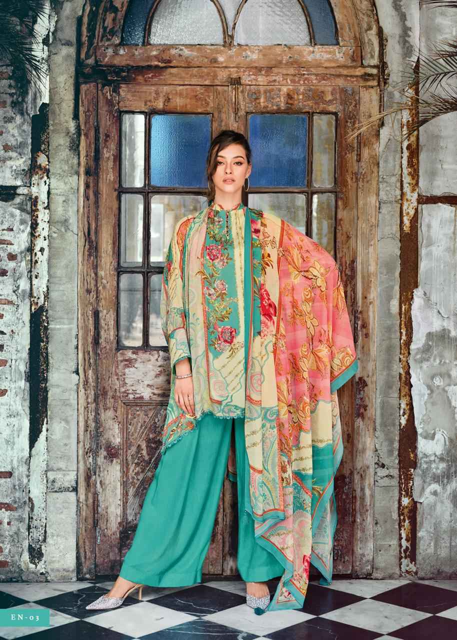 Varsha Erina Viscose Muslin Dress Material (4 Pc Cataloge)