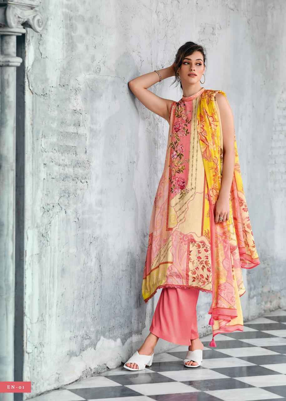 Varsha Erina Viscose Muslin Dress Material (4 Pc Cataloge)