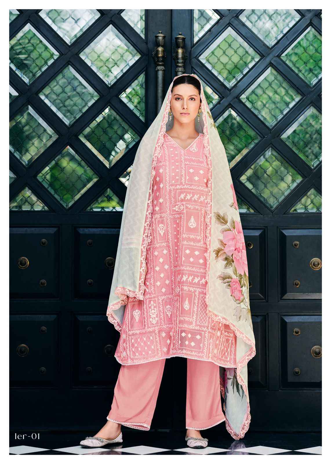 Varsha  Ishq E Raj  Super Net  Dress Material (5 Pc Cataloge)