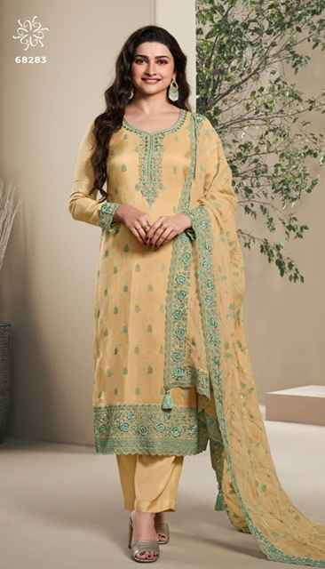 Vinay Kuleesh Nutan Dola Silk Dress Material 5 pcs Catalogue