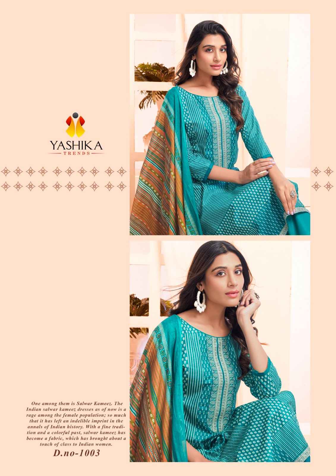 Yashika Trends Erina Heavy Cotton Dress Material (8 pcs Catalogue)
