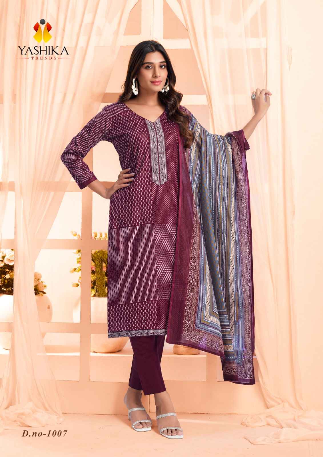 Yashika Trends Erina Heavy Cotton Dress Material (8 pcs Catalogue)