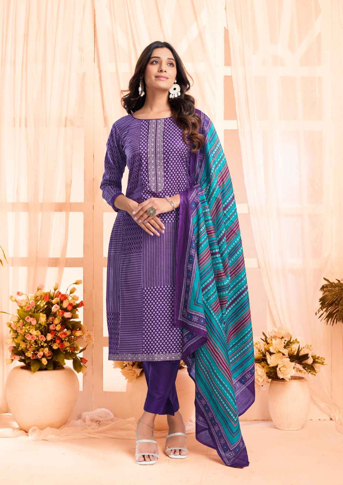 Yashika Trends Erina Heavy Cotton Dress Material (8 pcs Catalogue)