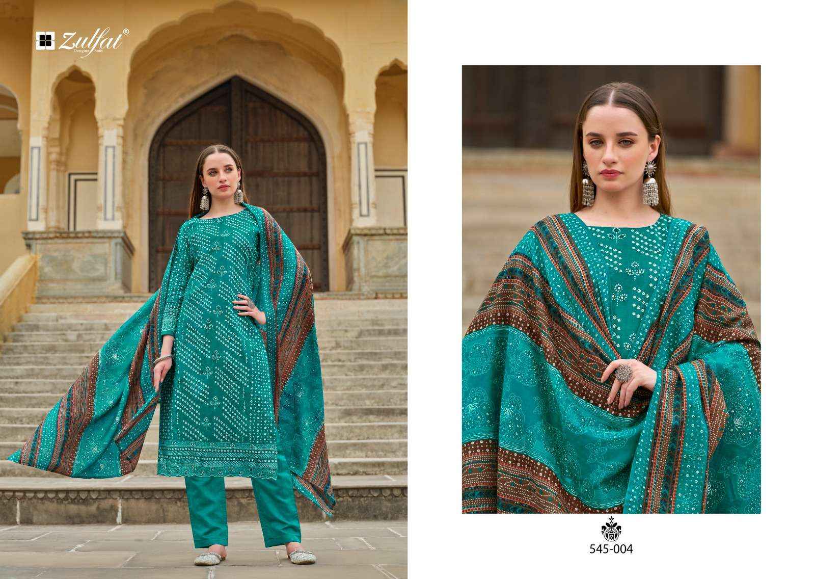 Zulfat Tania Cotton Dress Material 6 pcs Catalogue