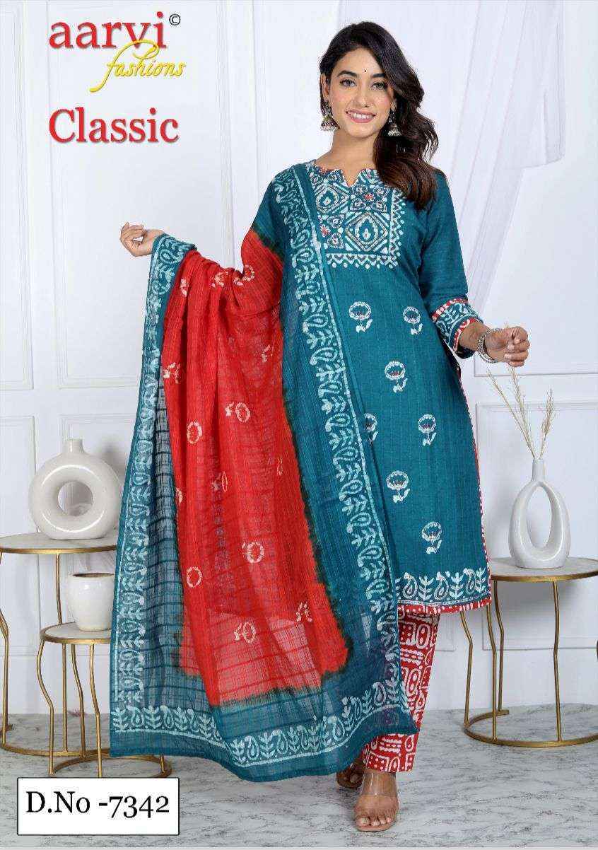 Aarvi Fashion Classic Vol 6 Cotton Dress Material 8 pcs Catalogue