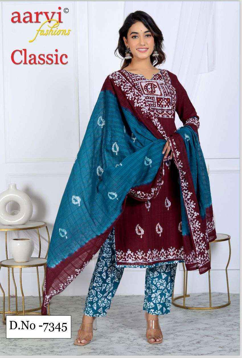 Aarvi Fashion Classic Vol 6 Cotton Dress Material Ladies Cotton Suits Supplier