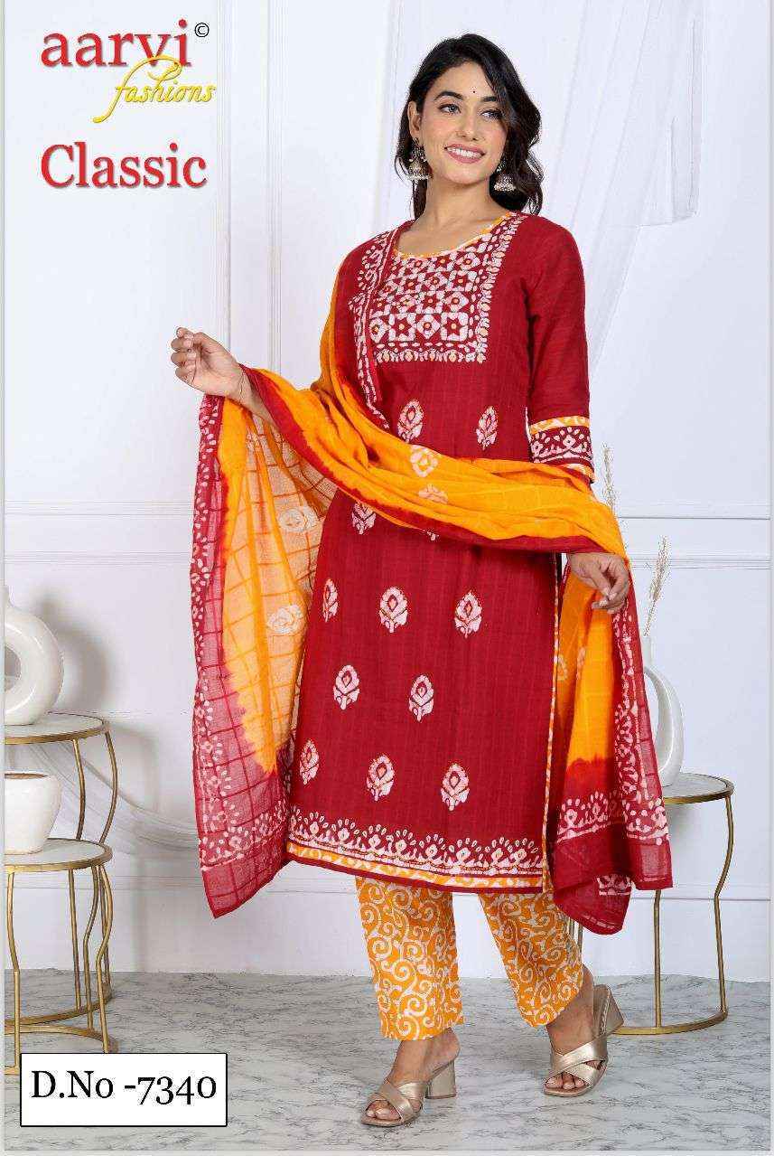 Aarvi Fashion Classic Vol 6 Cotton Dress Material 8 pcs Catalogue