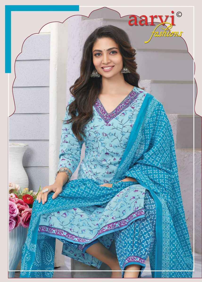 Aarvi Fashion Kavya Vol-1 Cotton Readymade Suit (8 pcs Catalogue)