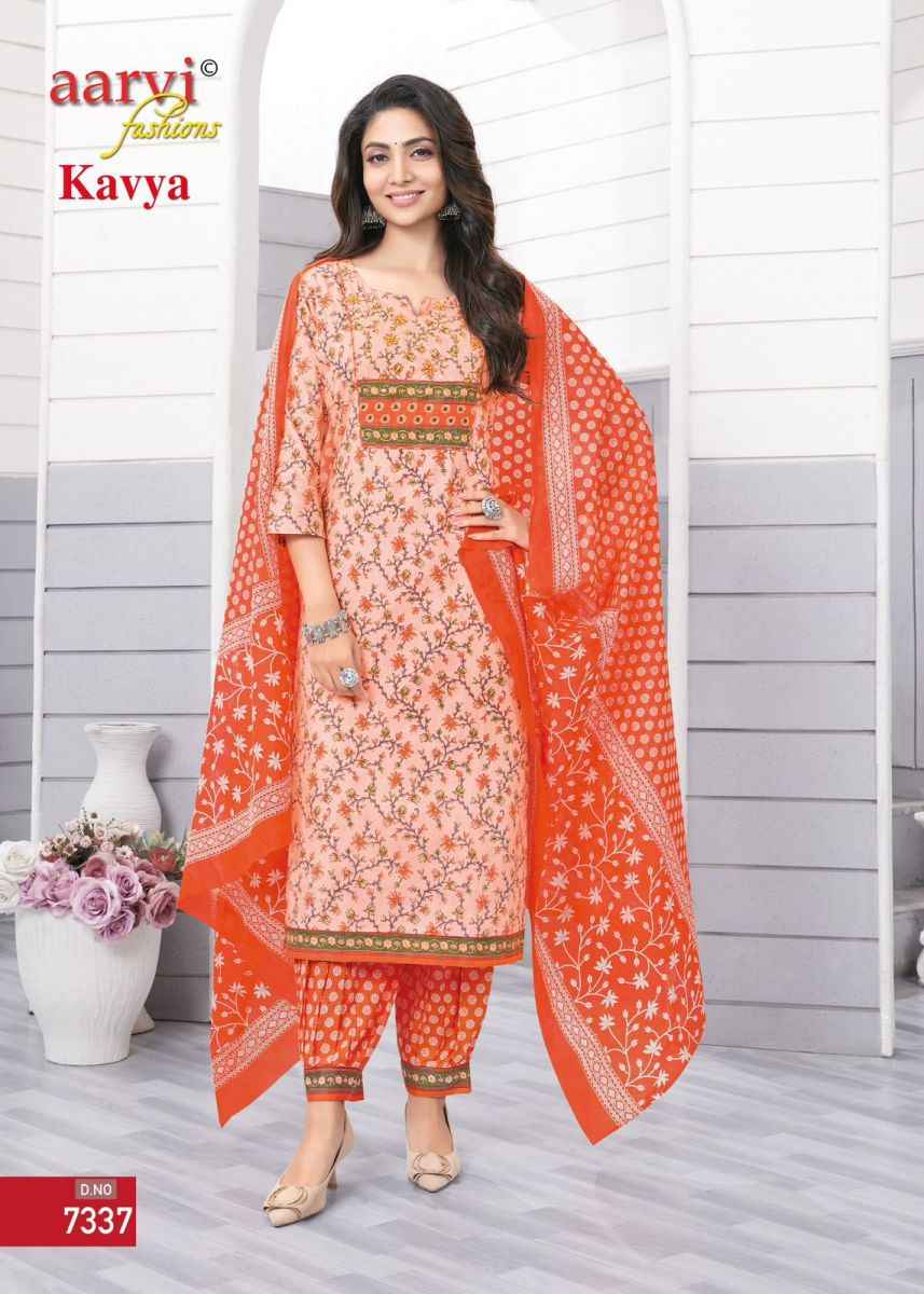 Aarvi Fashion Kavya Vol-1 Cotton Readymade Suit (8 pcs Catalogue)