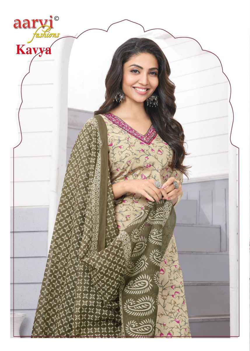 Aarvi Fashion Kavya Vol-1 Cotton Readymade Suit (8 pcs Catalogue)