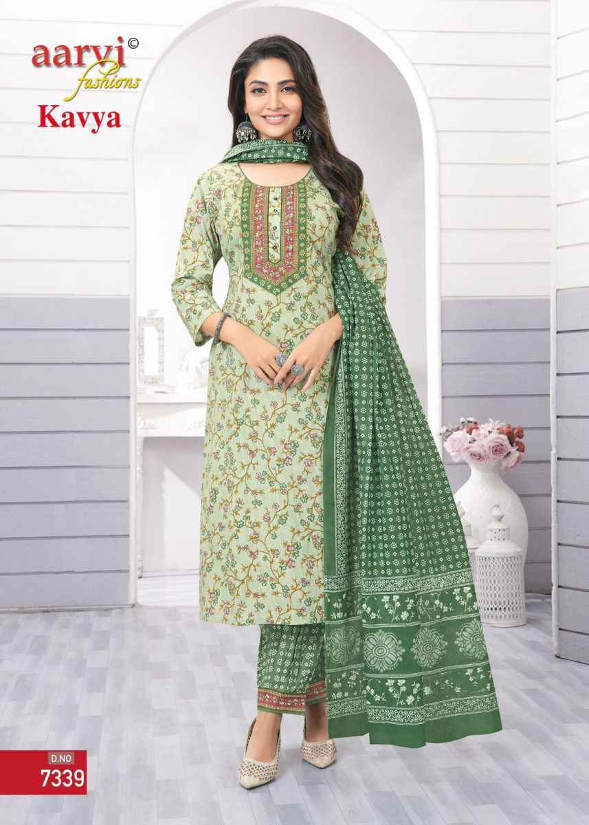 Aarvi Fashion Kavya Vol-1 Cotton Readymade Suit (8 pcs Catalogue)