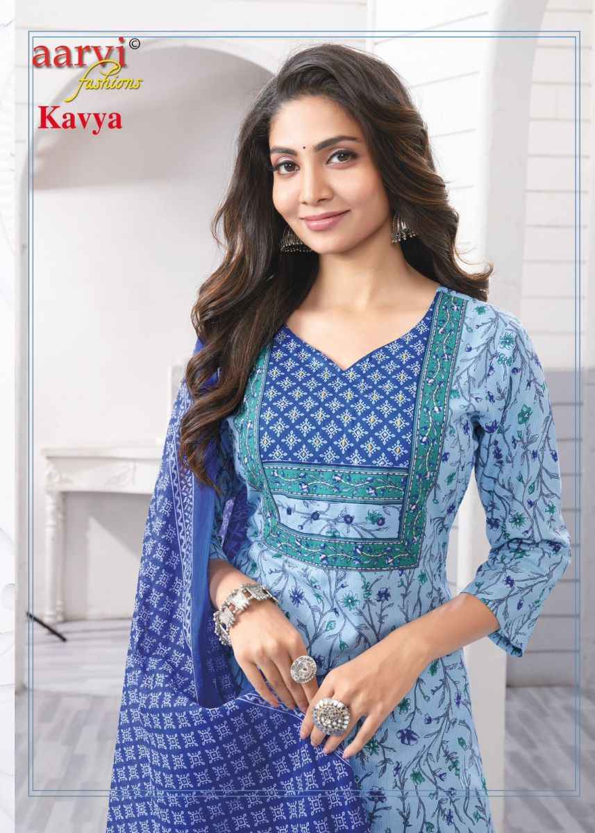 Aarvi Fashion Kavya Vol-1 Cotton Readymade Suit (8 pcs Catalogue)