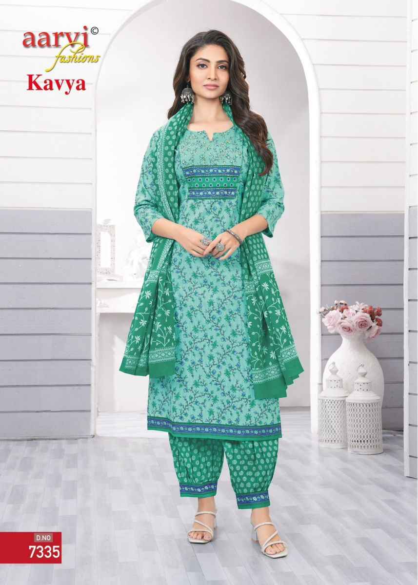 Aarvi Fashion Kavya Vol-1 Cotton Readymade Suit (8 pcs Catalogue)
