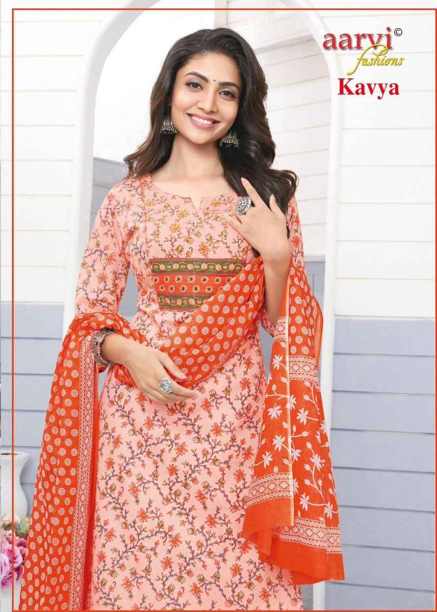 Aarvi Fashion Kavya Vol-1 Cotton Readymade Suit (8 pcs Catalogue)