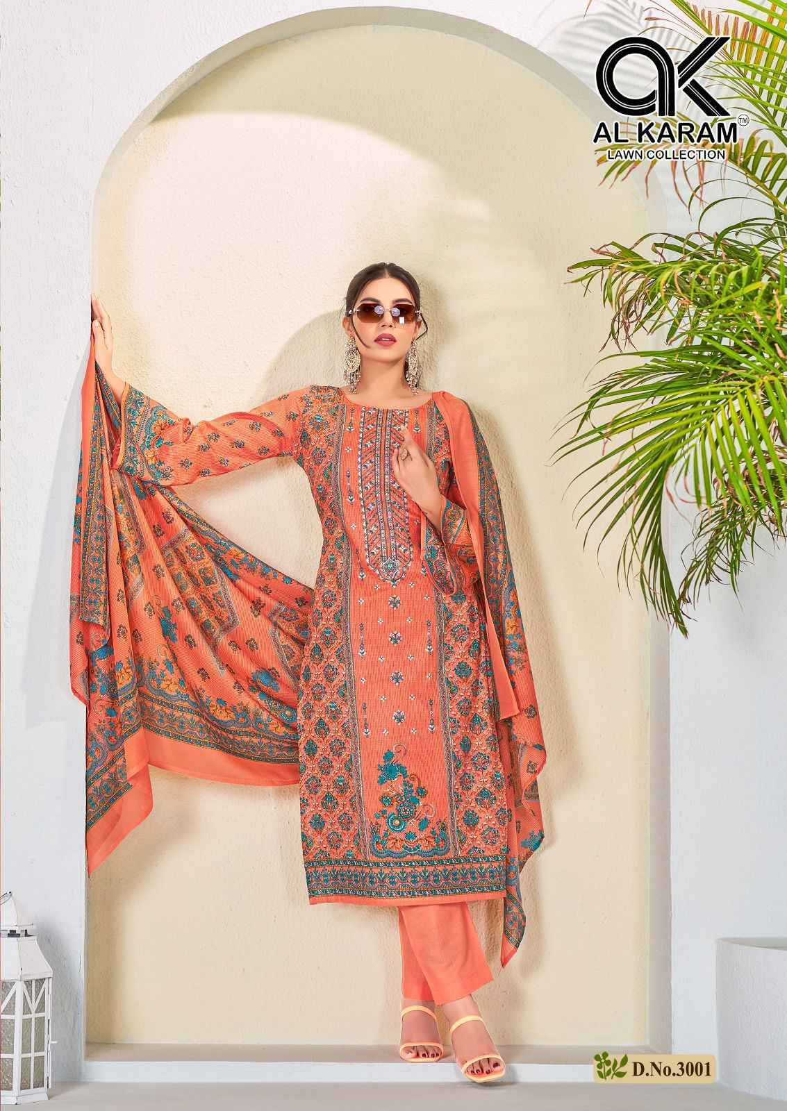 Al Karam Bin Ubaid Self Embroidery Collection Vol- 03 Dress Material (6 pcs Catalogue)