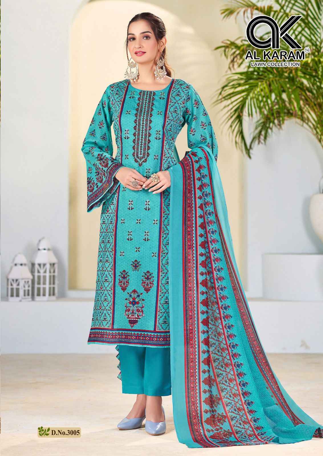 Al Karam Bin Ubaid Self Embroidery Collection Vol- 03 Dress Material (6 pcs Catalogue)