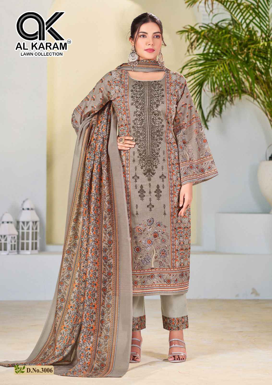 Al Karam Bin Ubaid Self Embroidery Collection Vol- 03 Dress Material (6 pcs Catalogue)