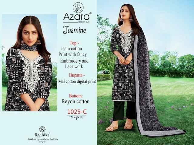 Azara Jasmin Pure Jaam Cotton Dress Material (4 pcs Catalogue)