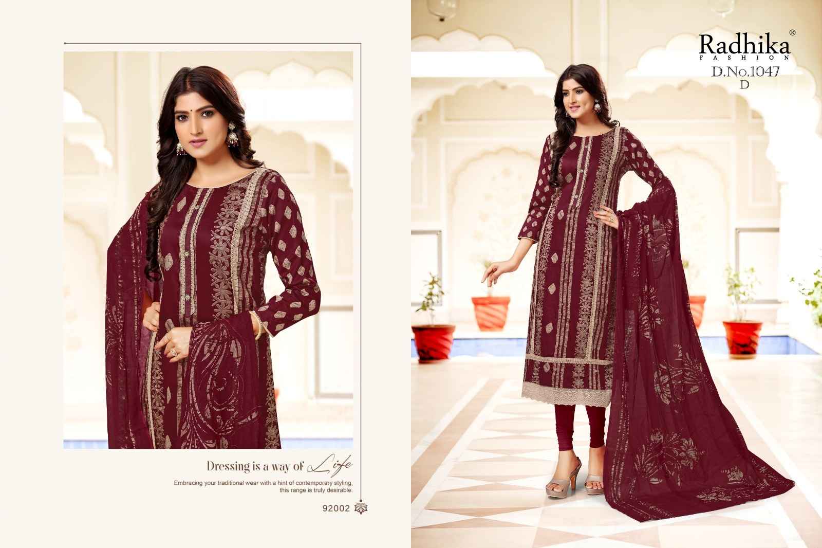 Azara Rocket Pure Jaam Cotton Dress Material (4 pcs Catalogue)
