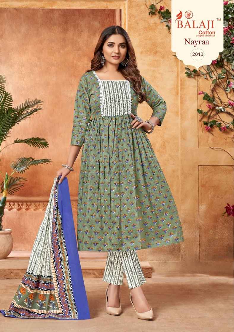 Balaji Nayraa Cotton Readymade Suit (12 pcs Catalogue)