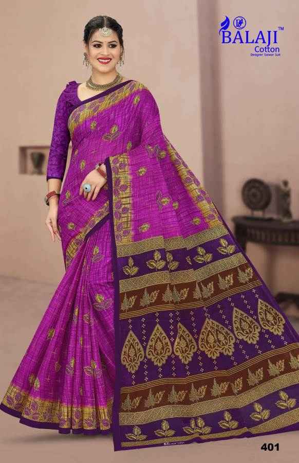 Balaji Prime Beauty Queen With B.p Vol-4 Cotton Saree 20 pcs Catalogue
