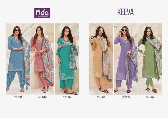 Fida Keeva Cotton Dress Material 6 pcs Catalogue