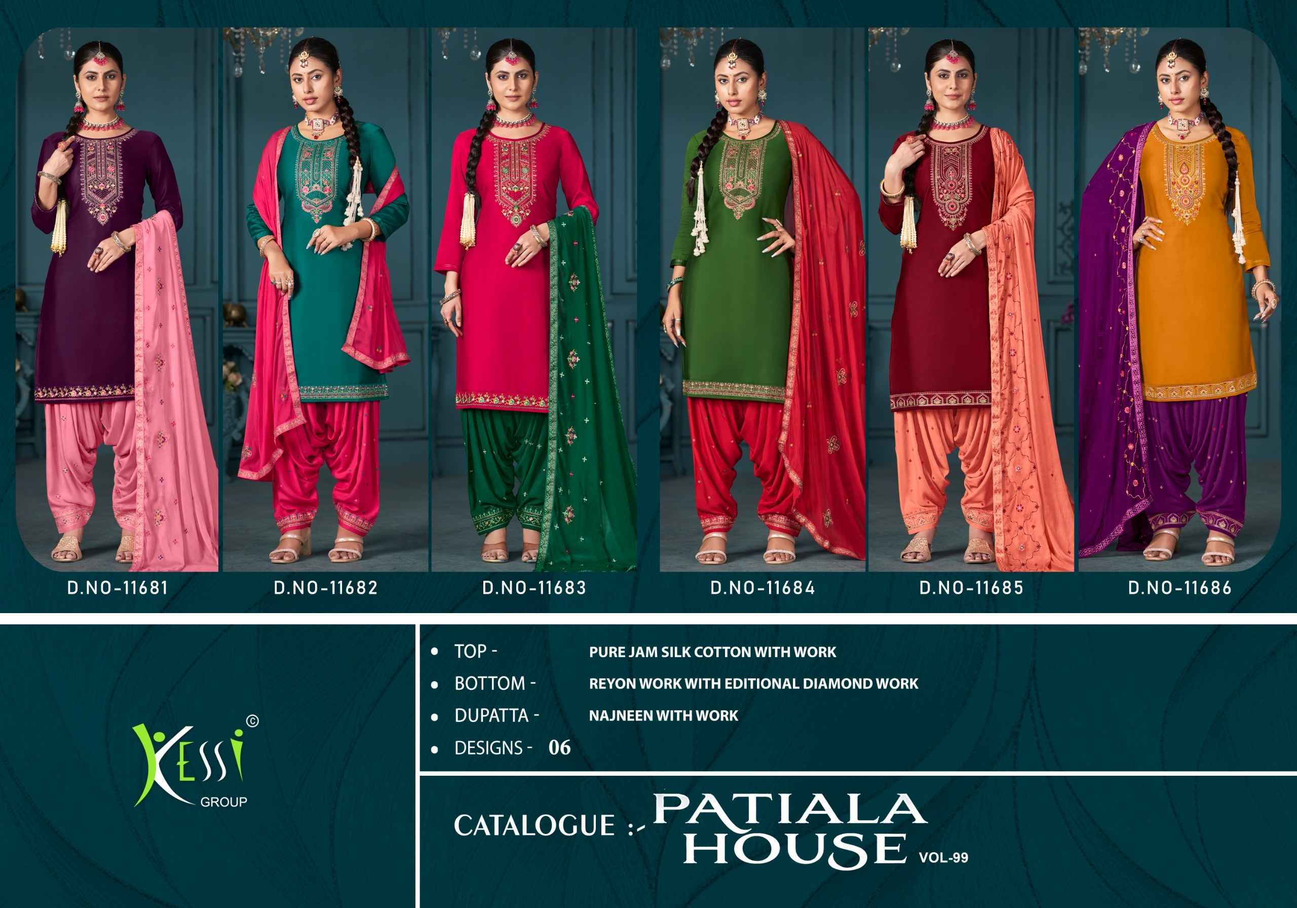 Kessi Patiala House Vol-99 Cotton Dress Material (6 pcs Catalogue)
