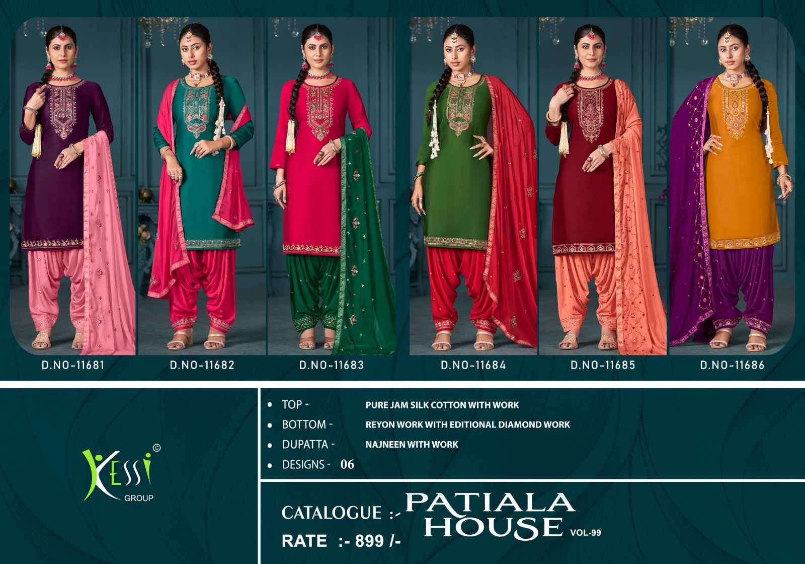 Kessi Patiala House Vol-99 Cotton Dress Material (6 pcs Catalogue)