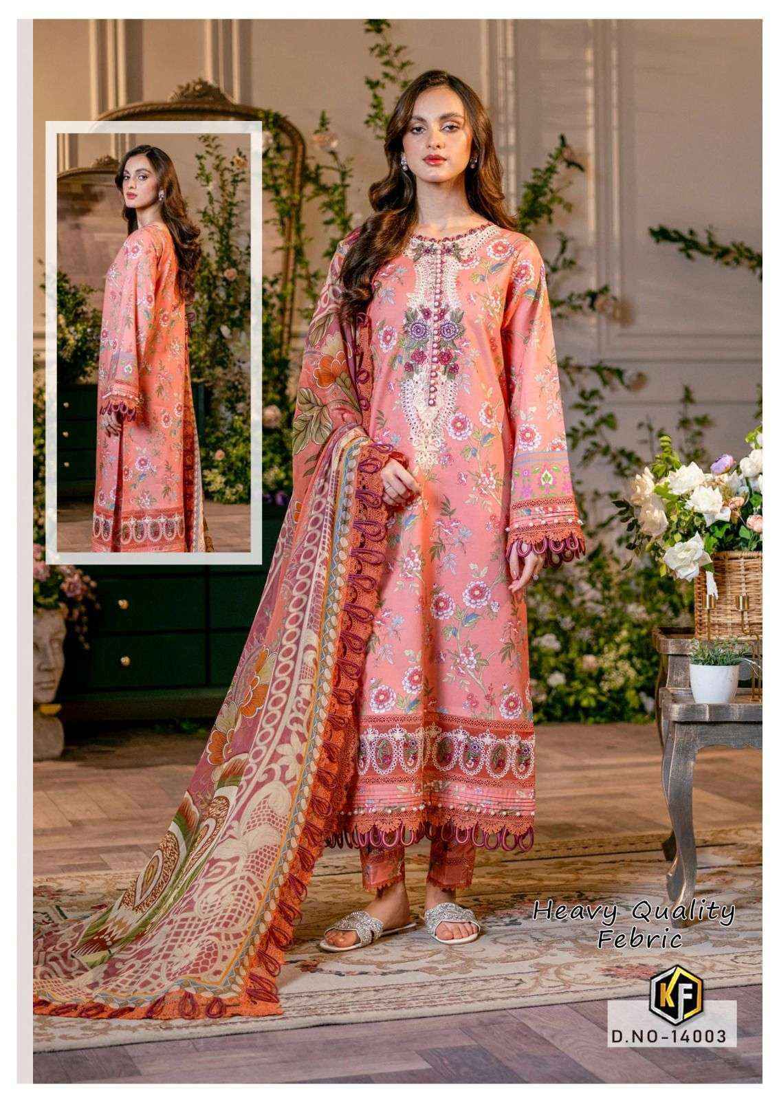 Keval Fab Sobia Nazir Vol-14 Cotton Dress Material (6 pcs Cataloge)