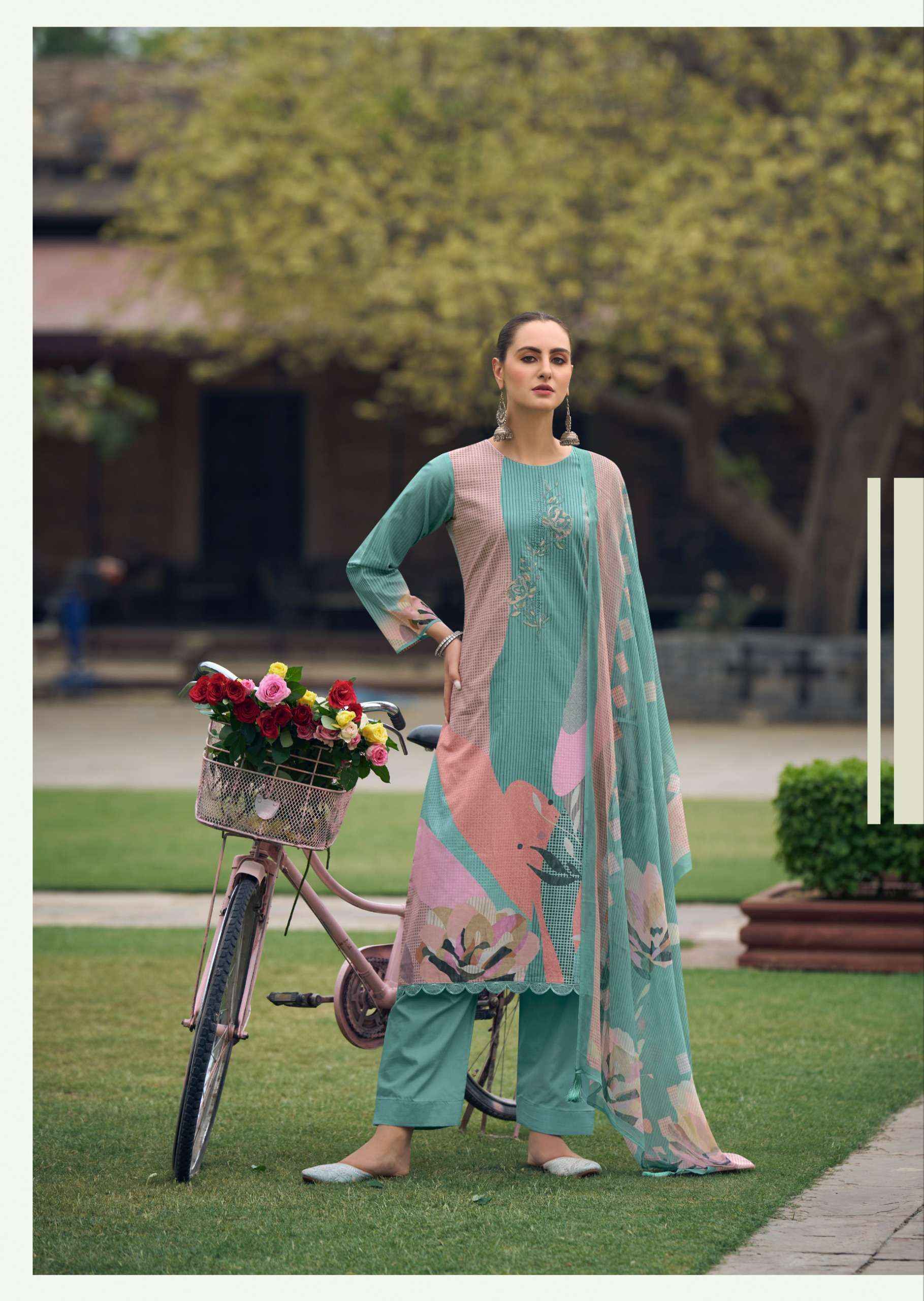 PRM Trendz Maritza Cotton Dress Material (8 pcs Catalogue)