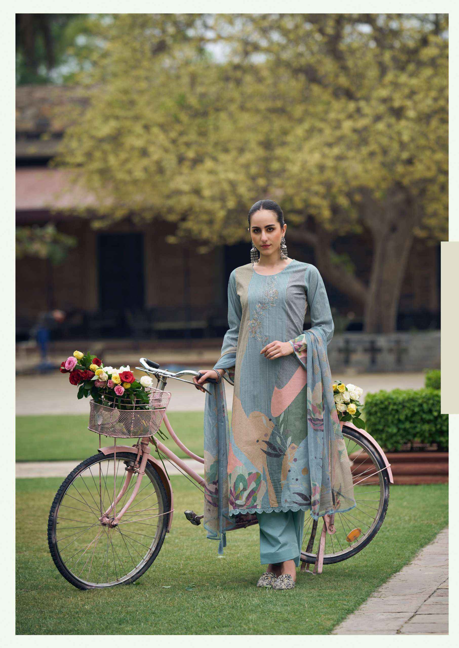 PRM Trendz Maritza Cotton Dress Material (8 pcs Catalogue)