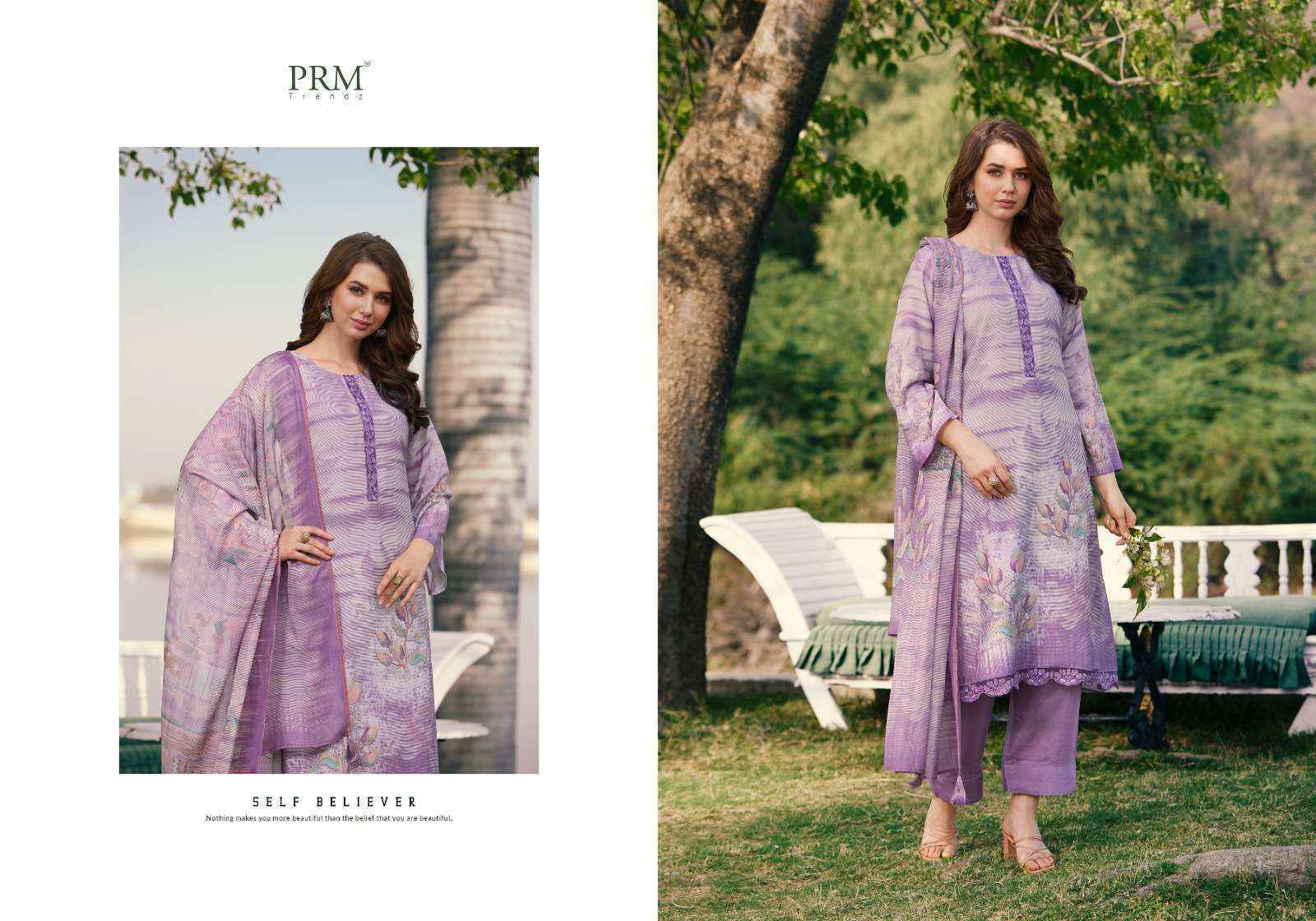 PRM Trendz Vouge Nafees Muslin Dress Material (8 pcs Catalogue)