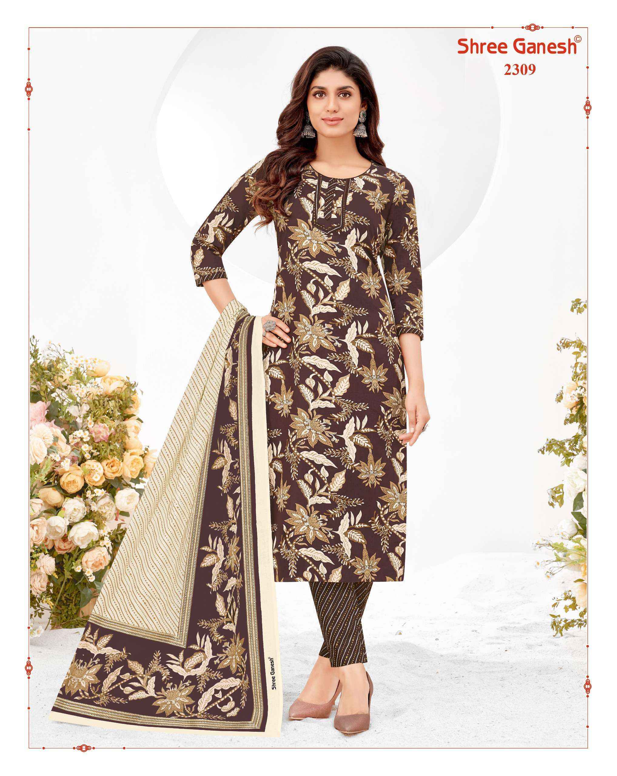 Shree Ganesh Samaiyra Vol-12 Cotton Dress Material (20 pcs Catalogue)