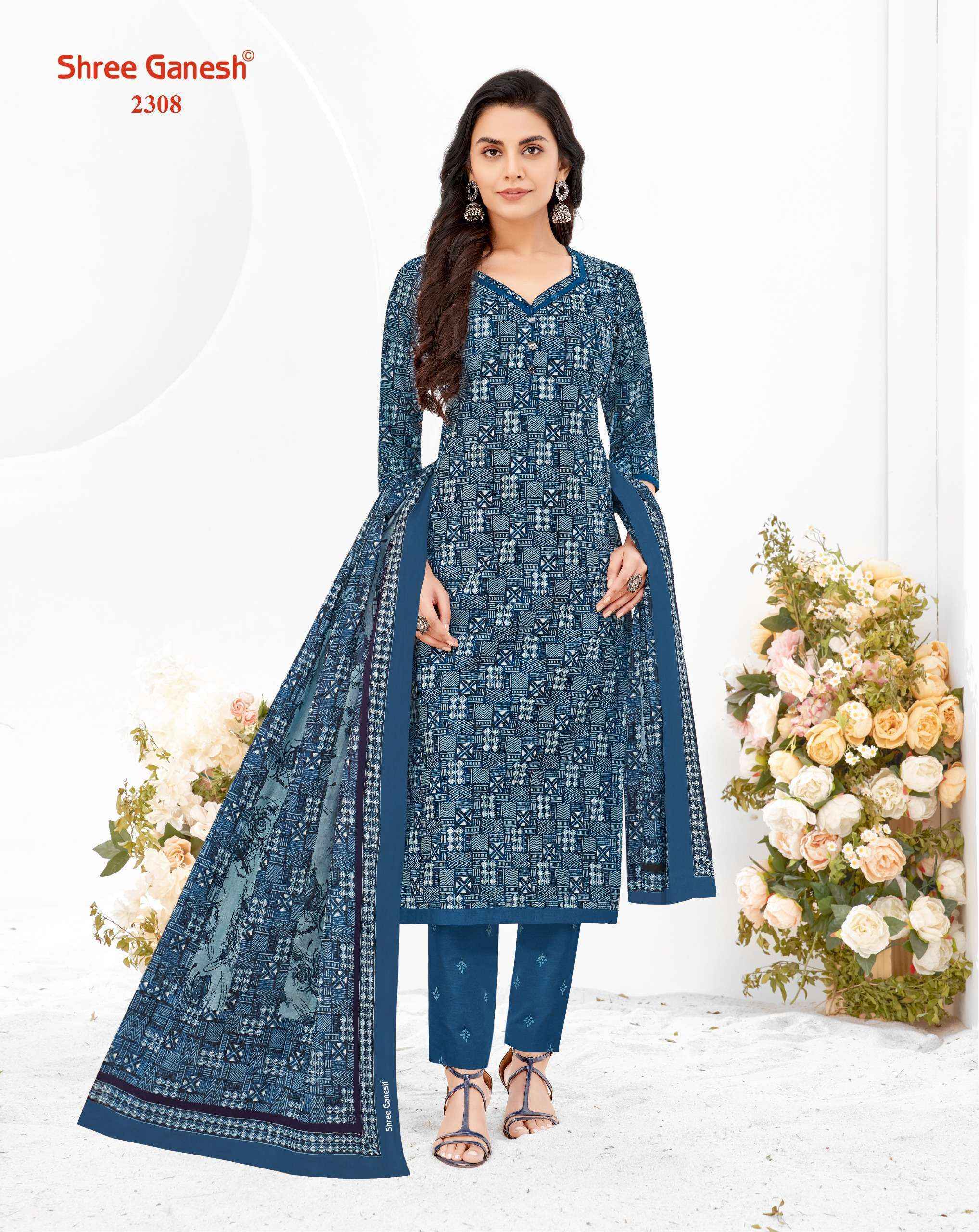 Shree Ganesh Samaiyra Vol-12 Cotton Dress Material (20 pcs Catalogue)