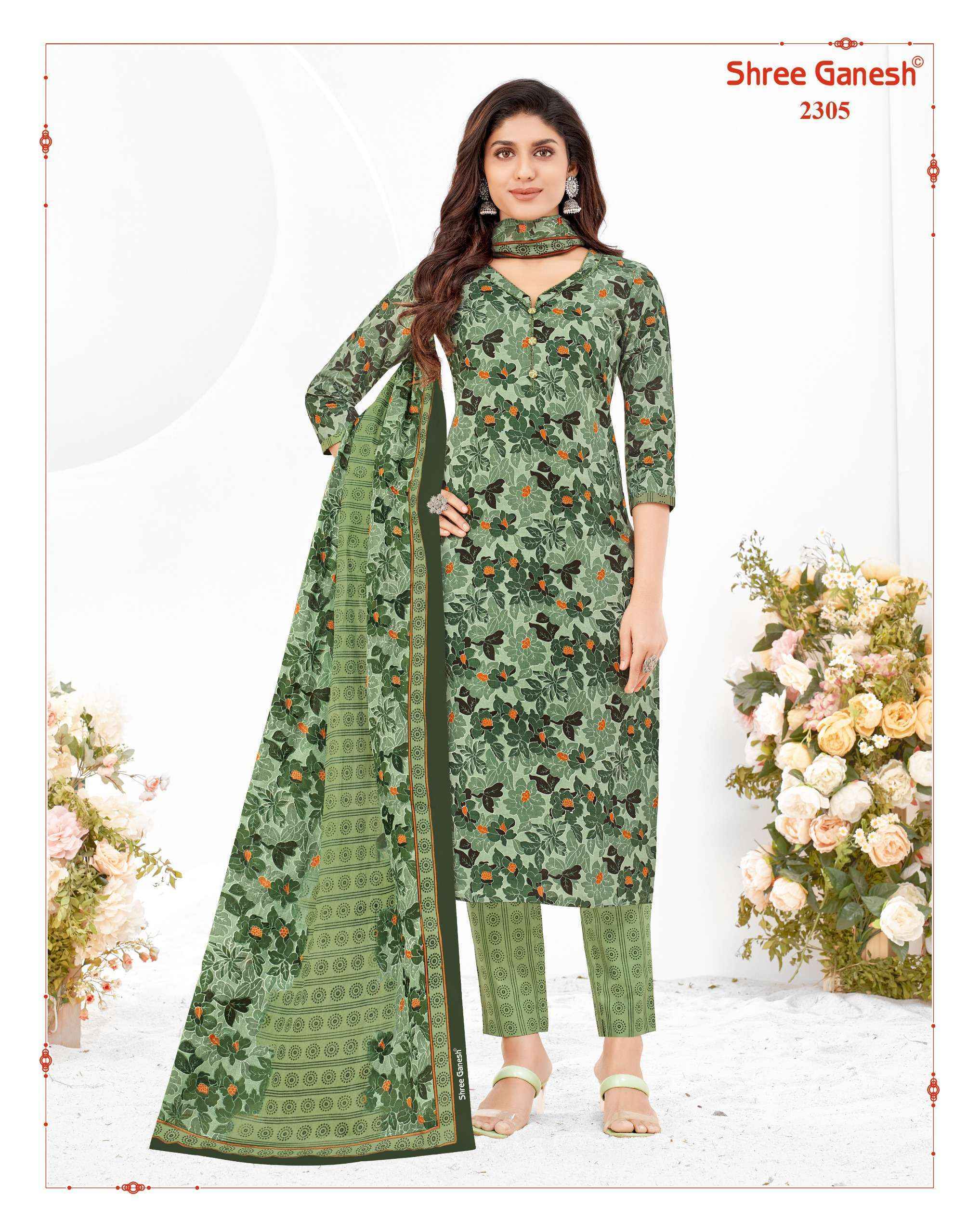 Shree Ganesh Samaiyra Vol-12 Cotton Dress Material (20 pcs Catalogue)