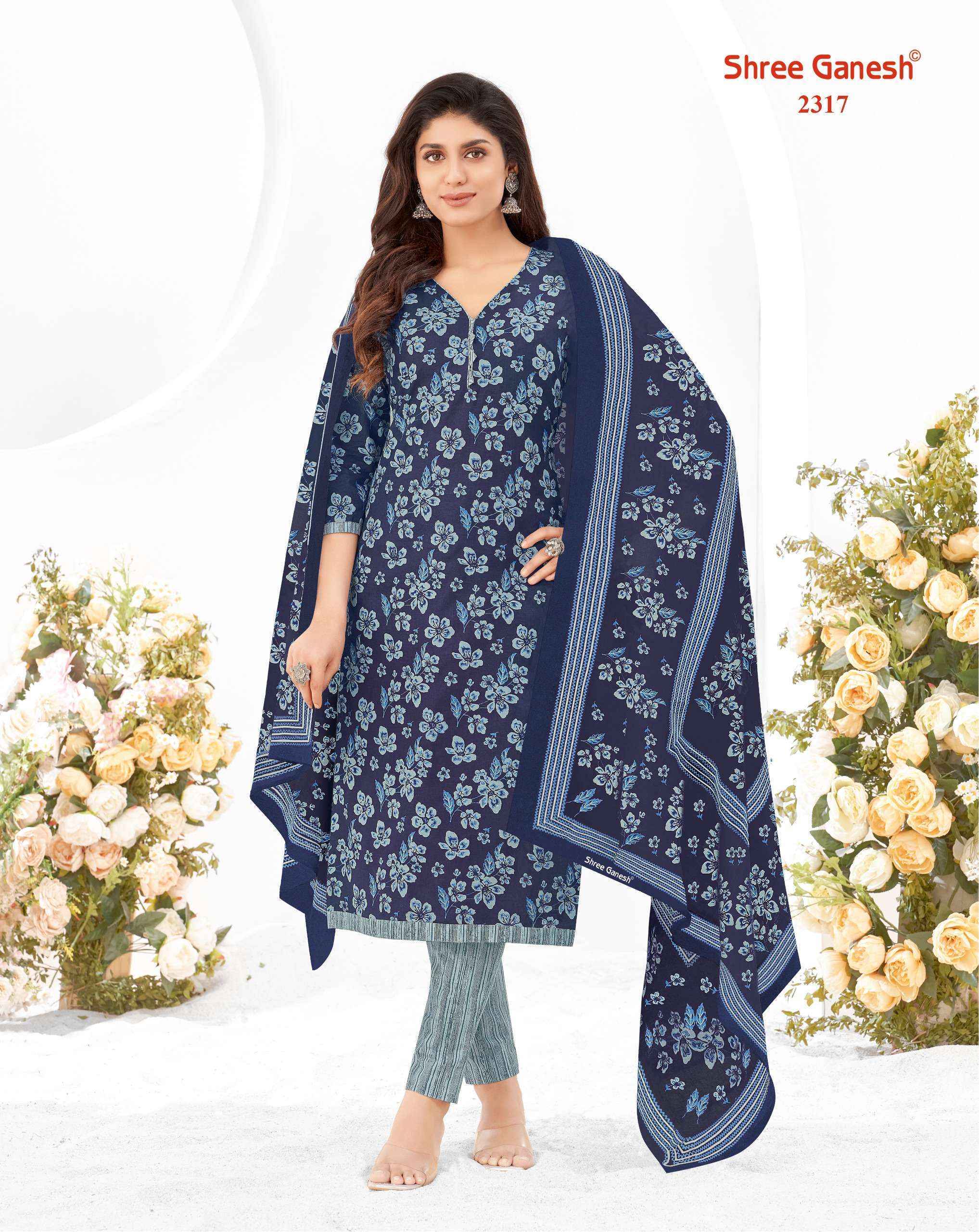 Shree Ganesh Samaiyra Vol-12 Cotton Dress Material (20 pcs Catalogue)