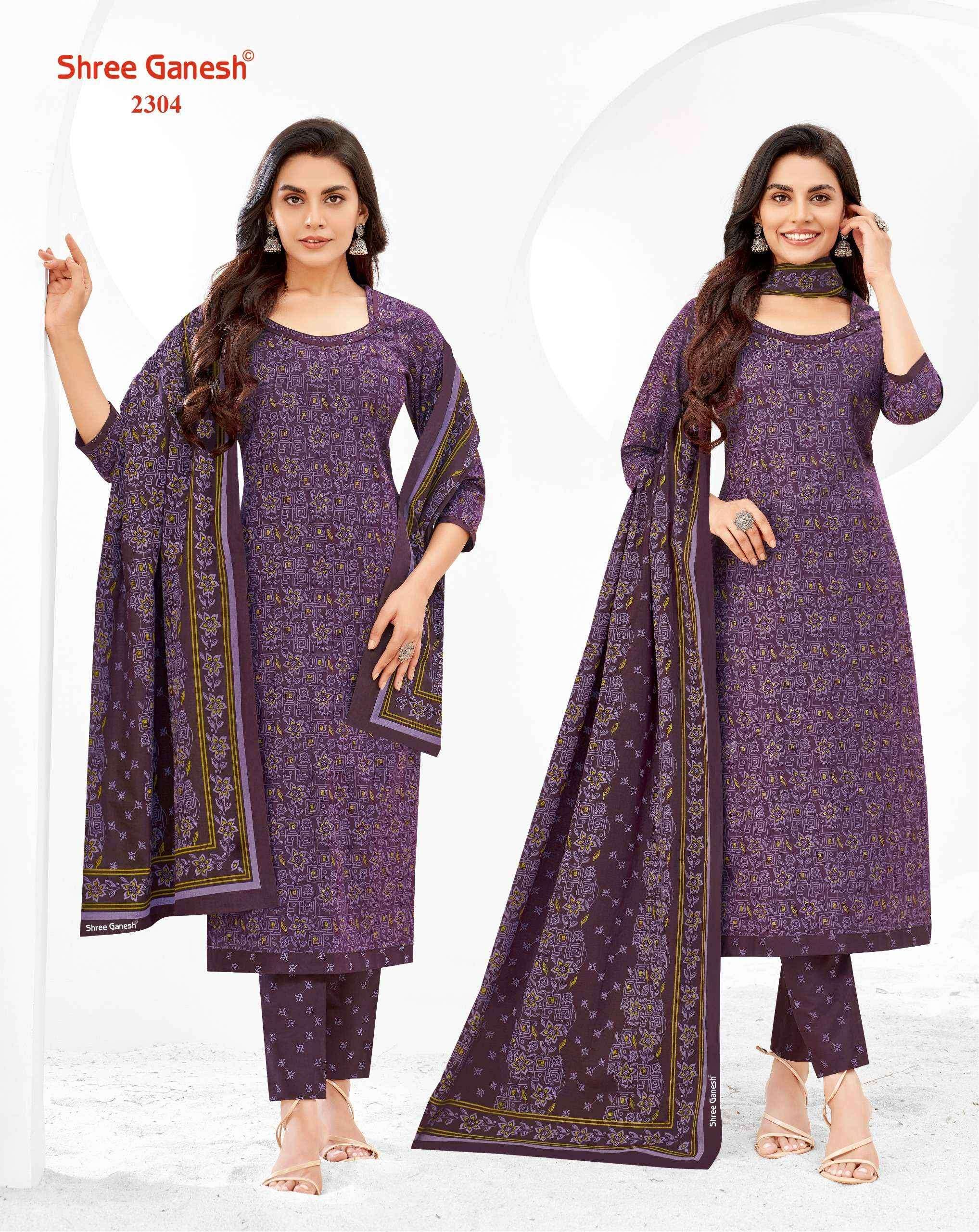 Shree Ganesh Samaiyra Vol-13 Cotton Dress Material ( 20 pcs catalog )