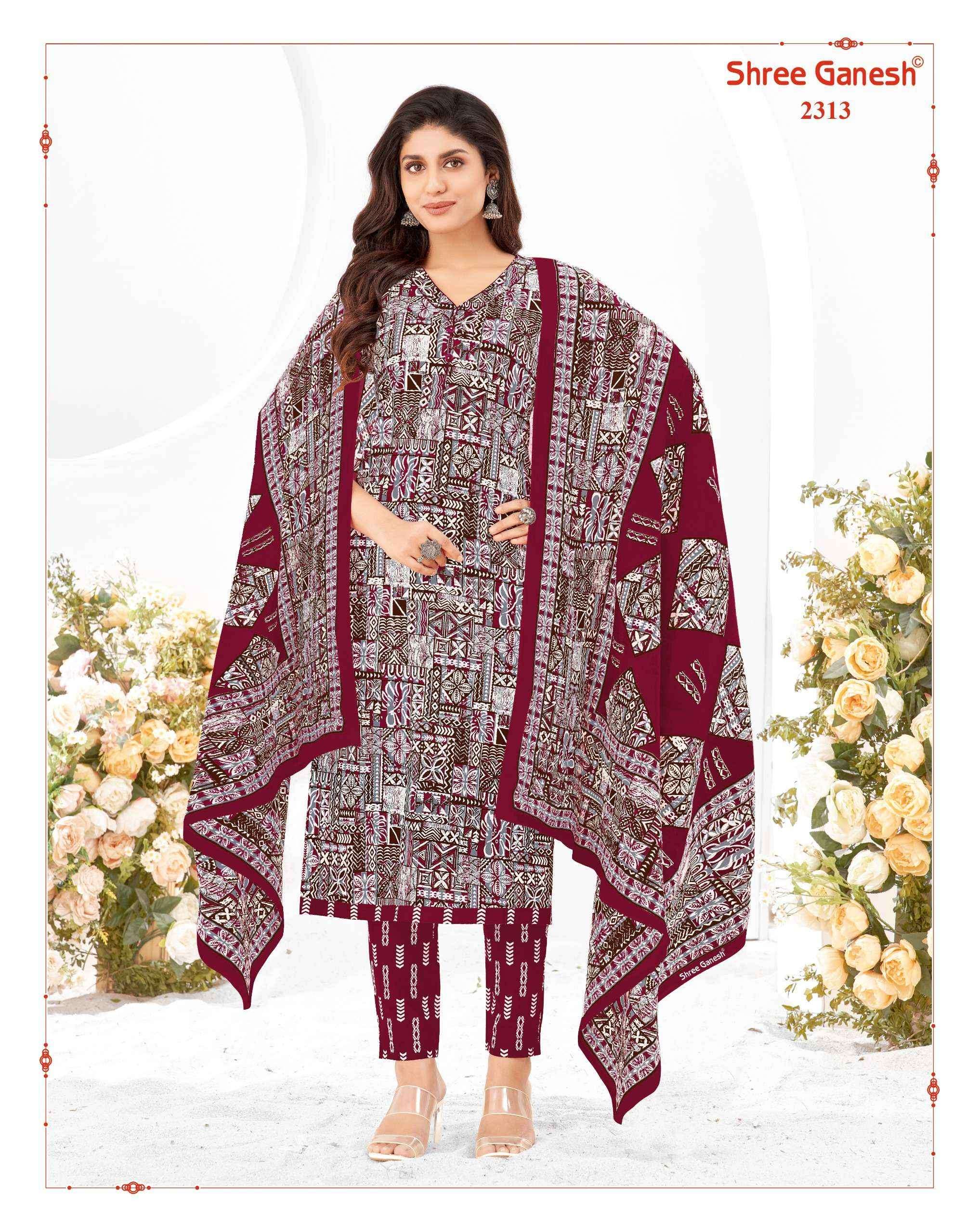 Shree Ganesh Samaiyra Vol-13 Cotton Dress Material ( 20 pcs catalog )