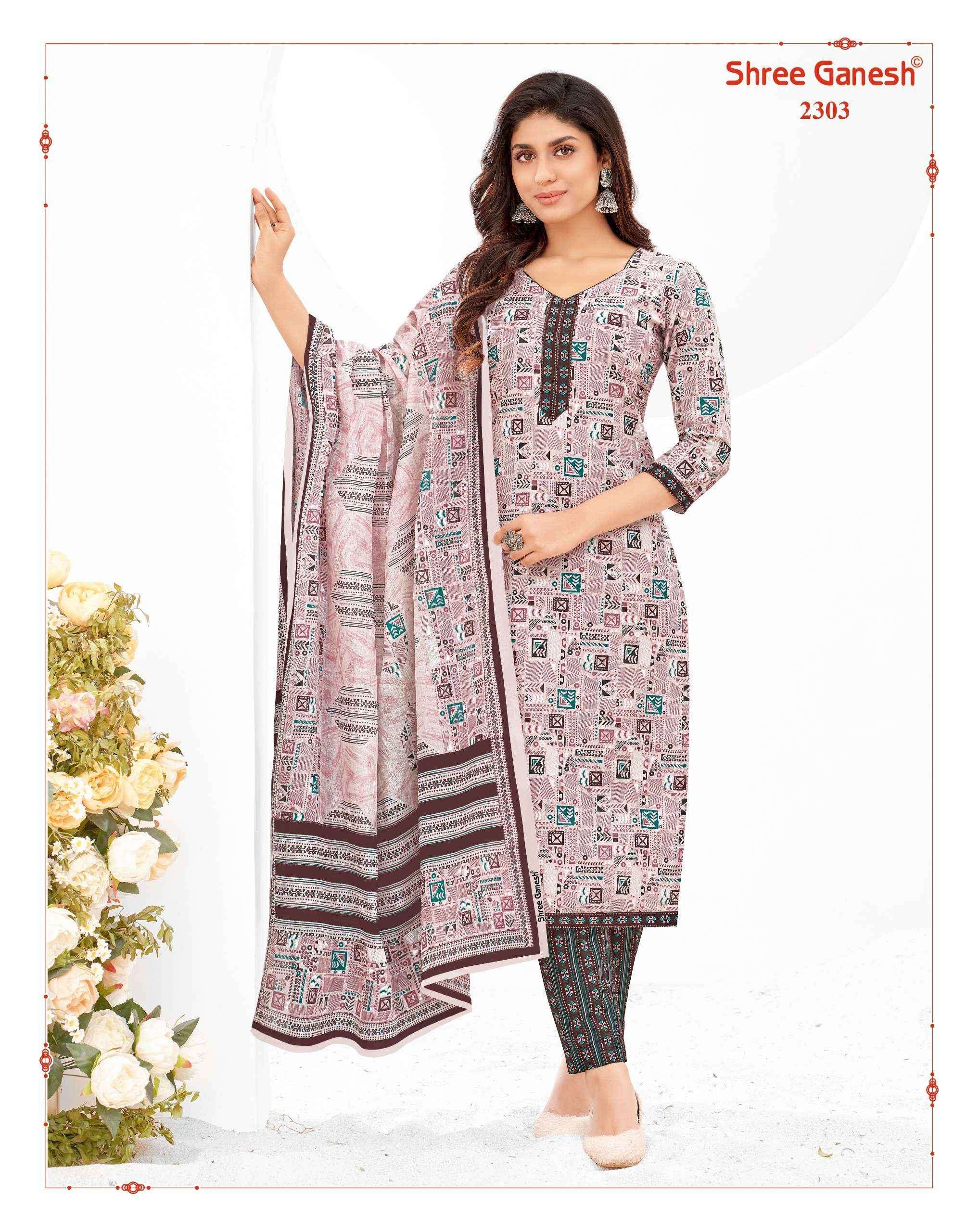 Shree Ganesh Samaiyra Vol-13 Cotton Dress Material ( 20 pcs catalog )