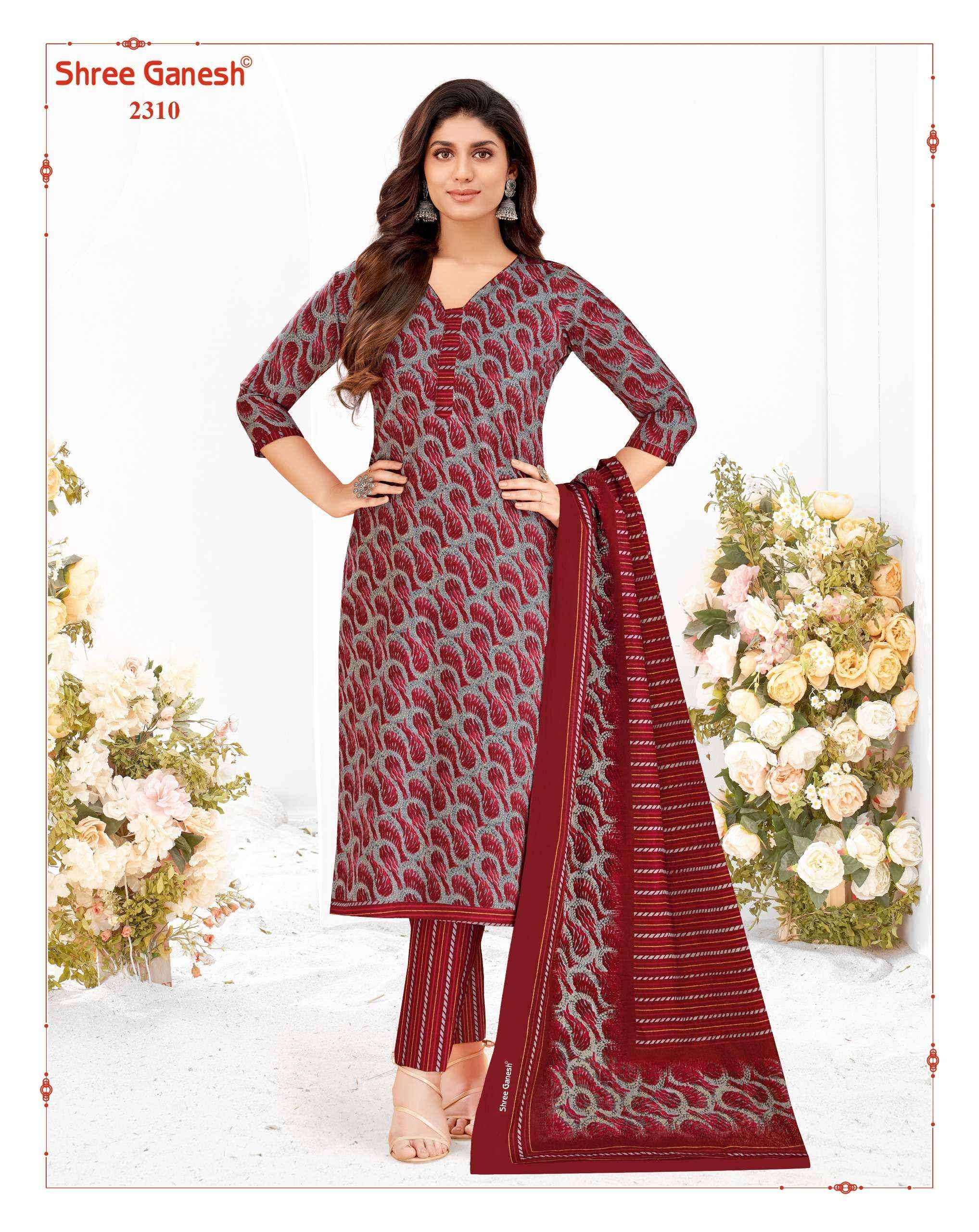 Shree Ganesh Samaiyra Vol-13 Cotton Dress Material ( 20 pcs catalog )
