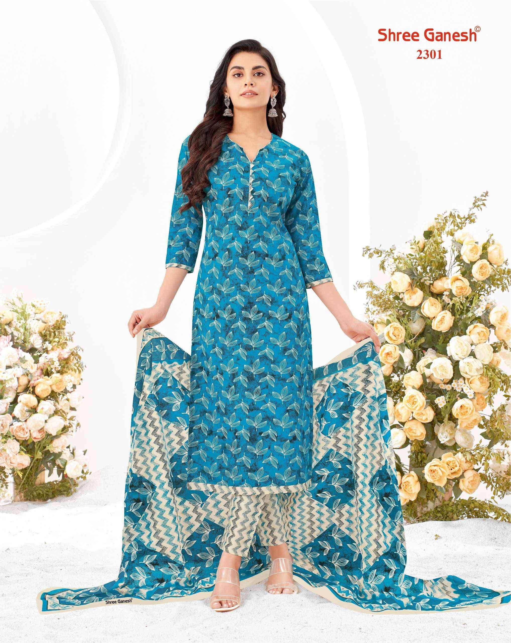 Shree Ganesh Samaiyra Vol-13 Cotton Dress Material ( 20 pcs catalog )