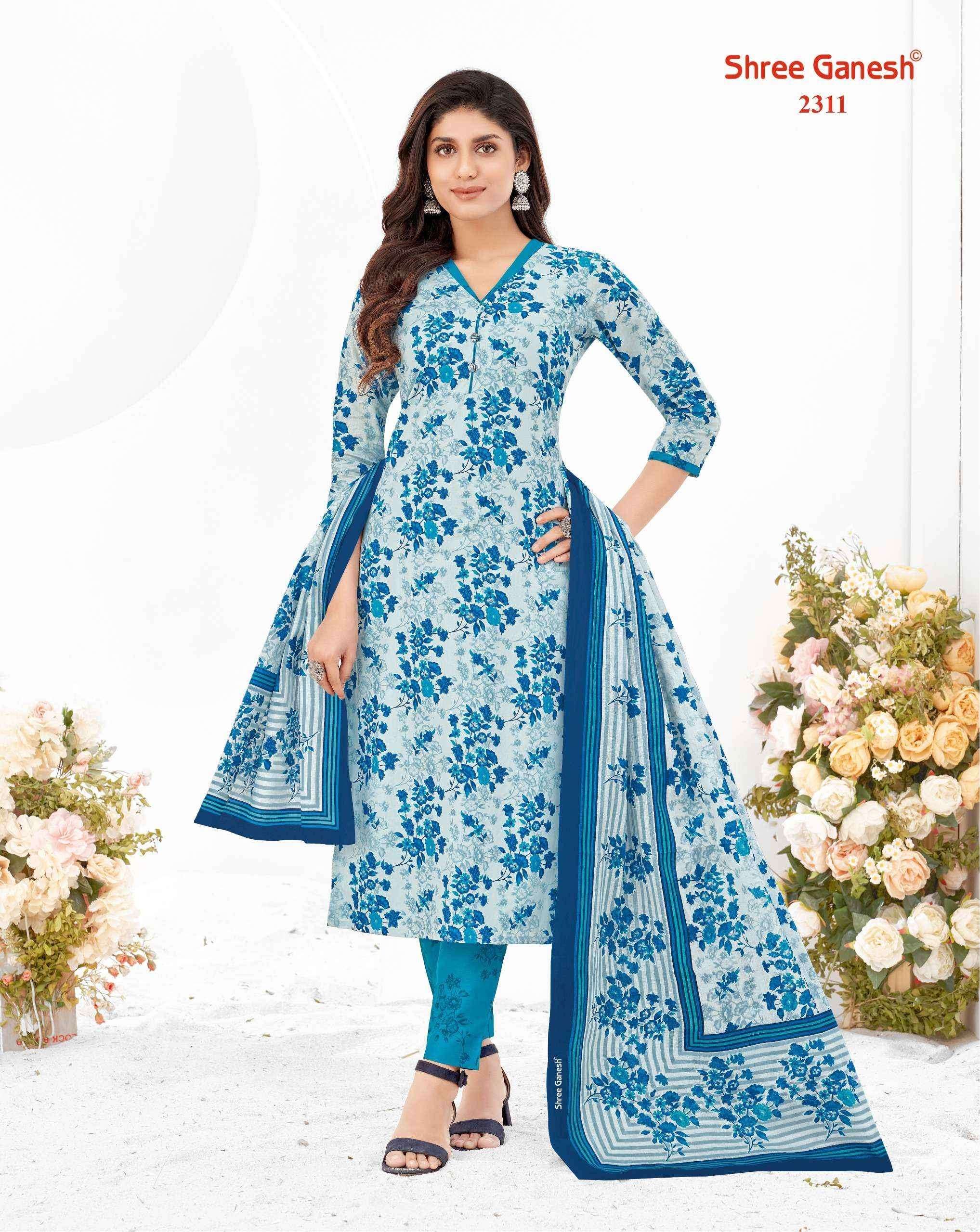 Shree Ganesh Samaiyra Vol-13 Cotton Dress Material ( 20 pcs catalog )