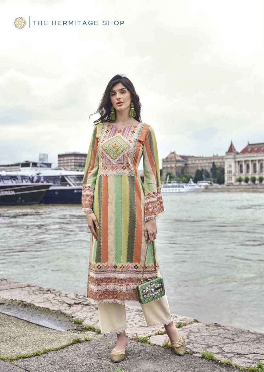 The Hermitage Shop Azaa Cotton Dress Material (04 Pc Catalog)