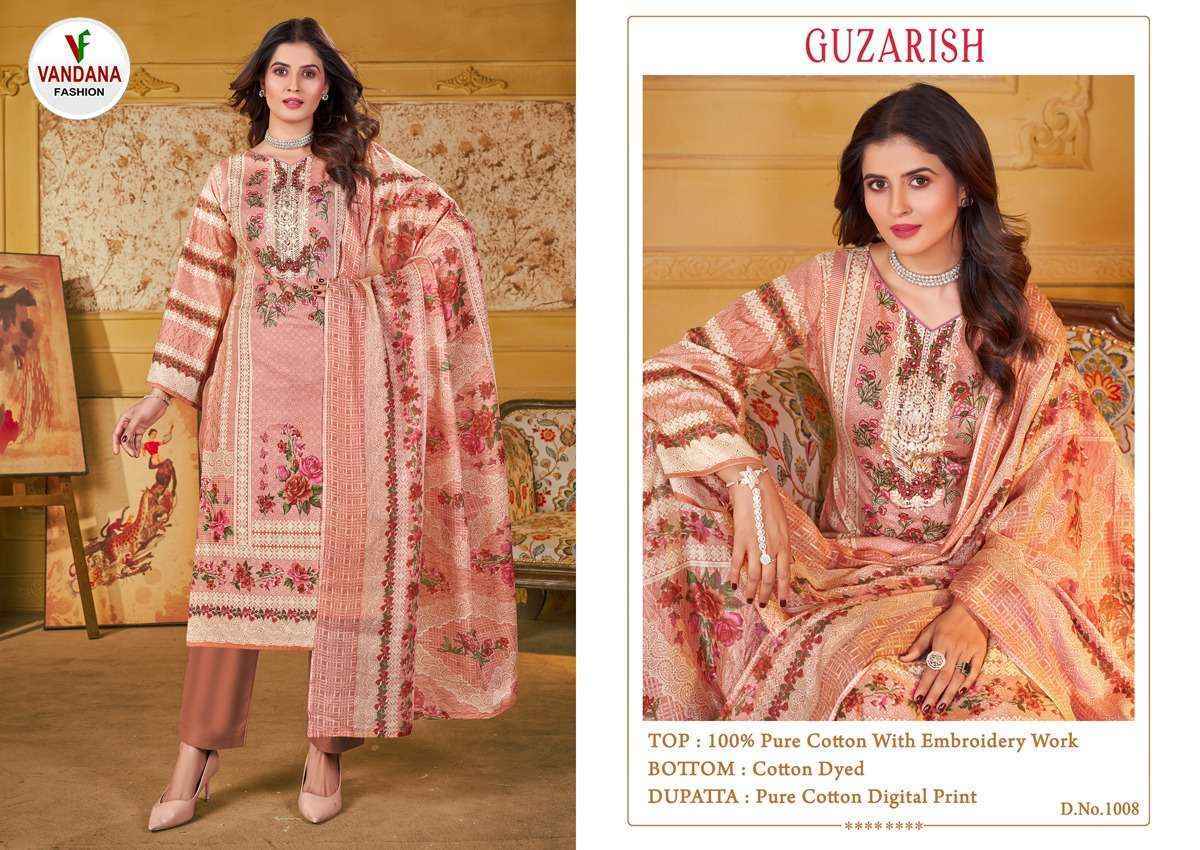 Vandana Fashion Guzarish Vol 1 Cotton Dress Material 8 pcs Catalogue