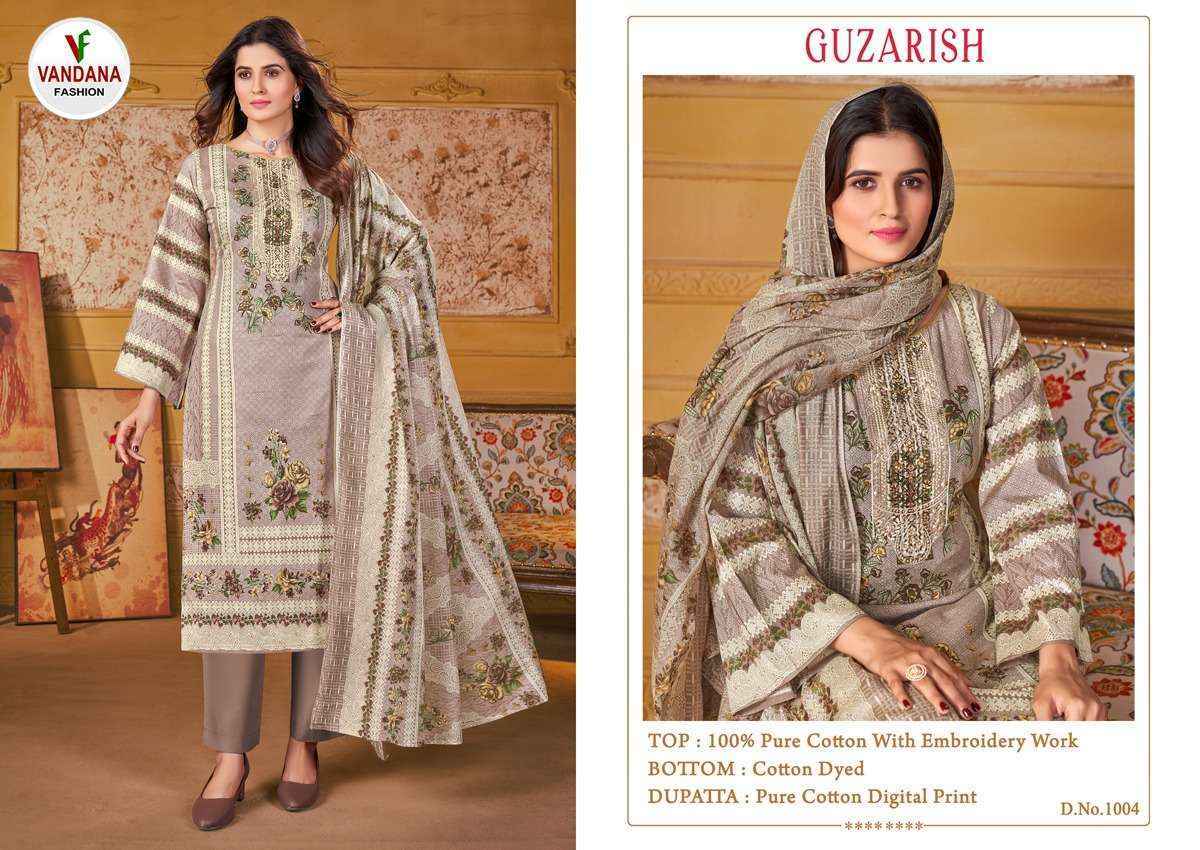 Vandana Fashion Guzarish Vol 1 Cotton Dress Material 8 pcs Catalogue
